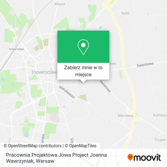 Mapa Pracownia Projektowa Jowa Project Joanna Wawrzyniak