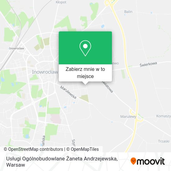 Mapa Usługi Ogólnobudowlane Żaneta Andrzejewska