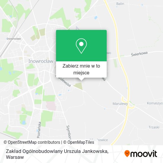 Mapa Zakład Ogólnobudowlany Urszula Jankowska