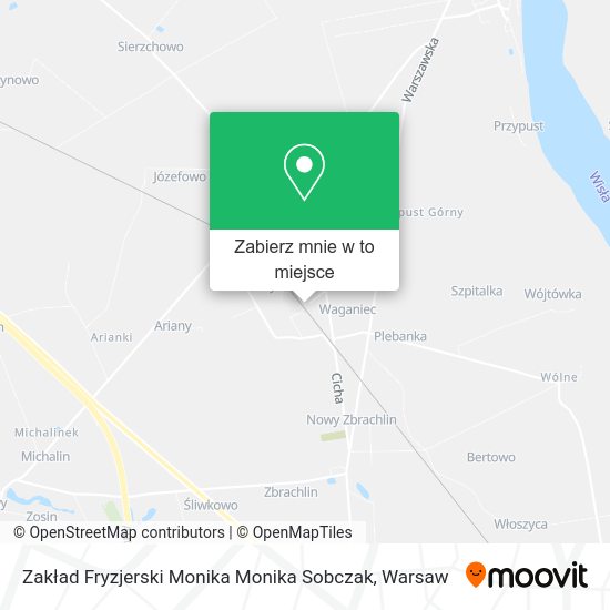 Mapa Zakład Fryzjerski Monika Monika Sobczak