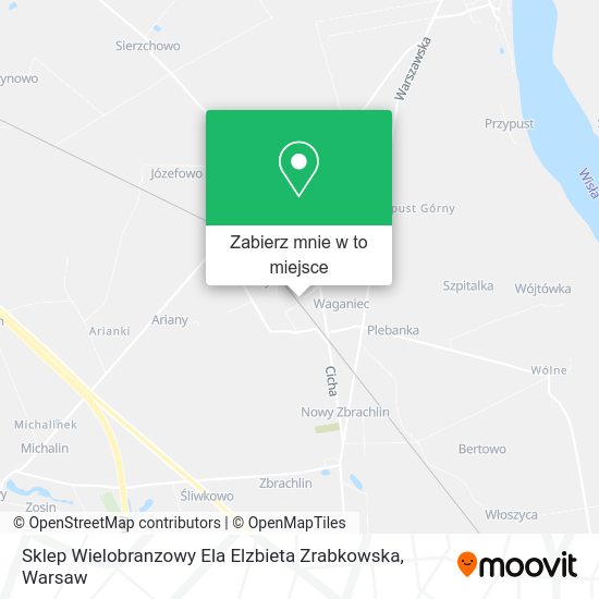 Mapa Sklep Wielobranzowy Ela Elzbieta Zrabkowska