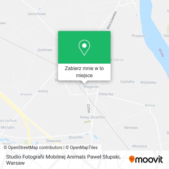 Mapa Studio Fotografii Mobilnej Animals Paweł Słupski