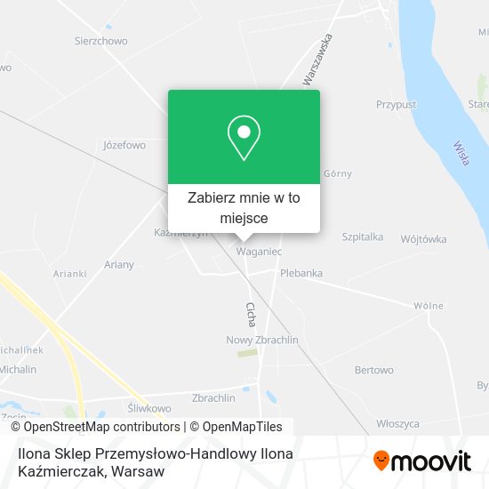 Mapa Ilona Sklep Przemysłowo-Handlowy Ilona Kaźmierczak