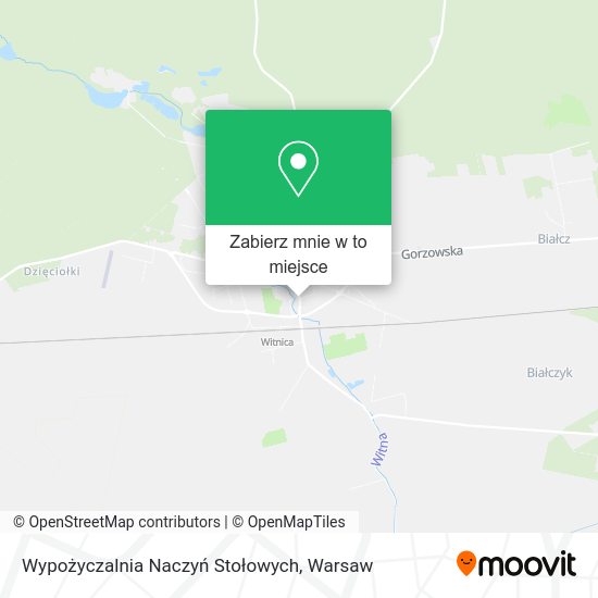 Mapa Wypożyczalnia Naczyń Stołowych