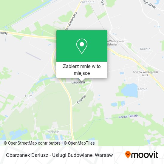 Mapa Obarzanek Dariusz - Usługi Budowlane