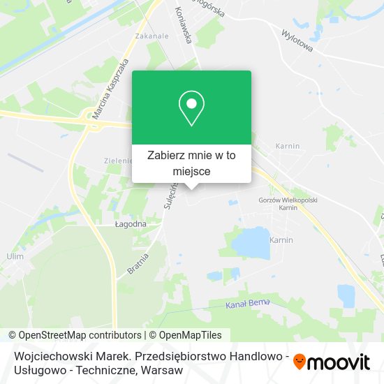 Mapa Wojciechowski Marek. Przedsiębiorstwo Handlowo - Usługowo - Techniczne