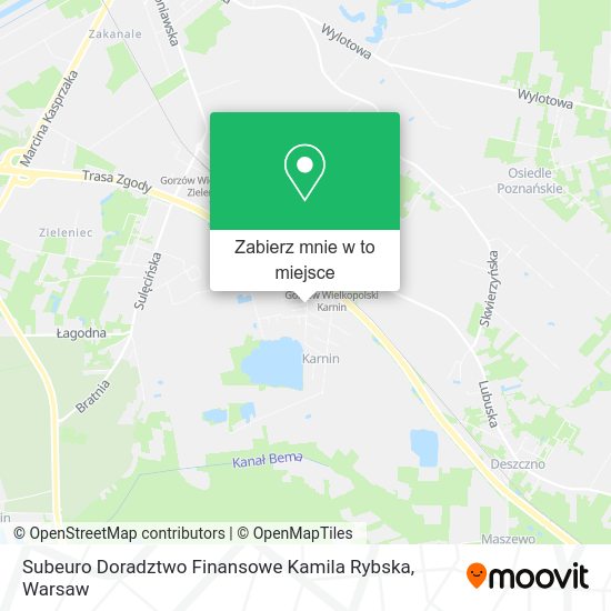 Mapa Subeuro Doradztwo Finansowe Kamila Rybska