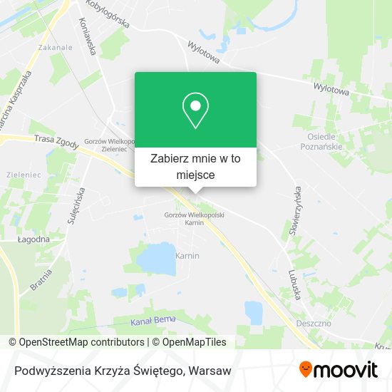 Mapa Podwyższenia Krzyża Świętego