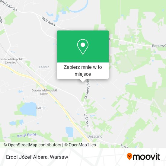 Mapa Erdol Józef Albera