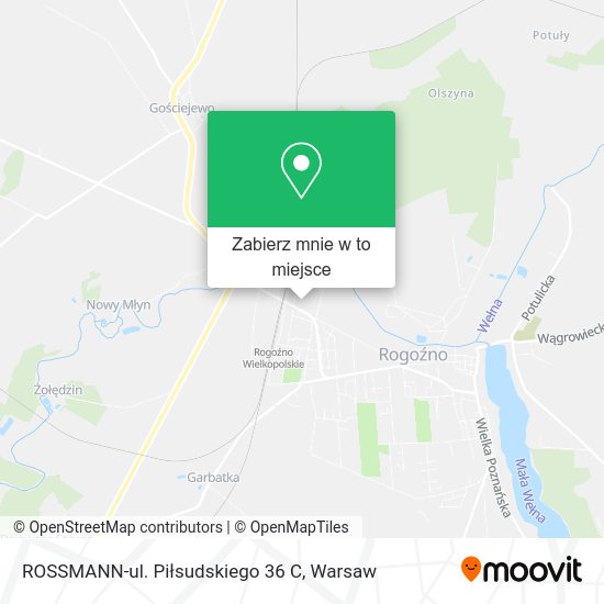 Mapa ROSSMANN-ul. Piłsudskiego 36 C