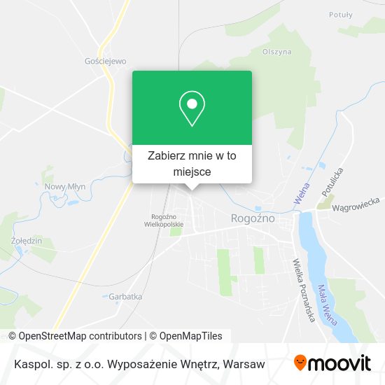 Mapa Kaspol. sp. z o.o. Wyposażenie Wnętrz