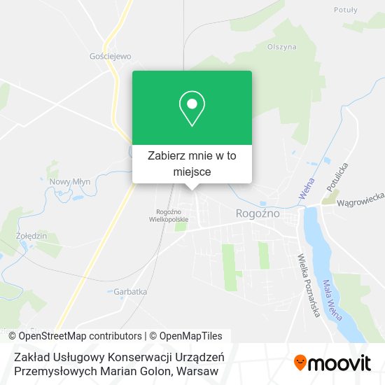 Mapa Zakład Usługowy Konserwacji Urządzeń Przemysłowych Marian Golon