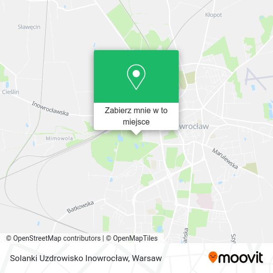 Mapa Solanki Uzdrowisko Inowrocław