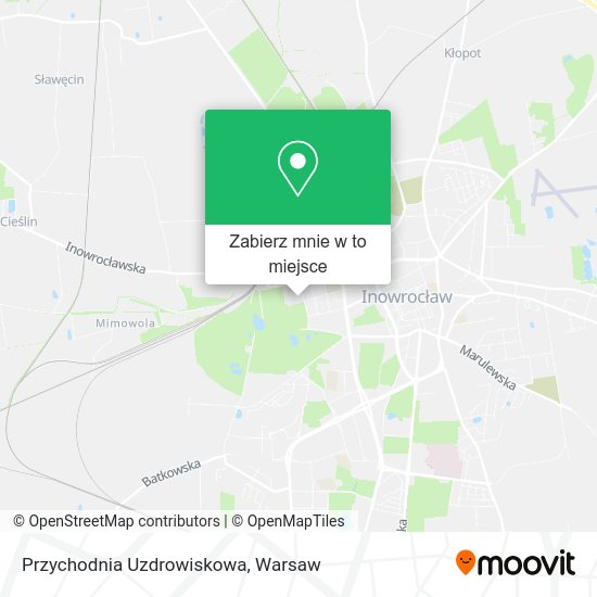 Mapa Przychodnia Uzdrowiskowa