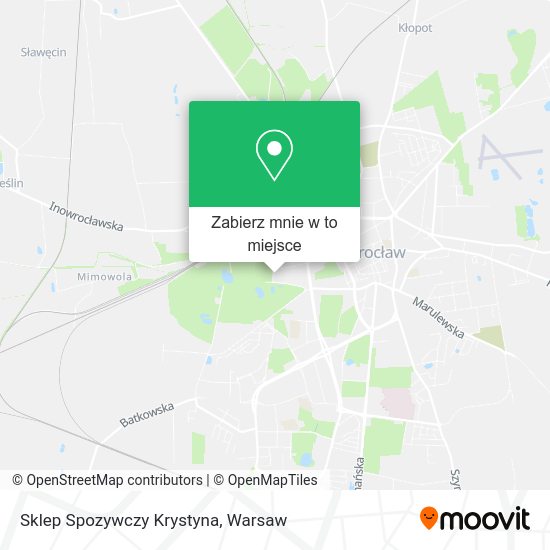 Mapa Sklep Spozywczy Krystyna