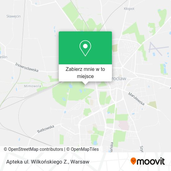 Mapa Apteka ul. Wilkońskiego Z.