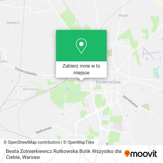 Mapa Beata Zolnierkiewicz Rutkowska Butik Wszystko dla Ciebie