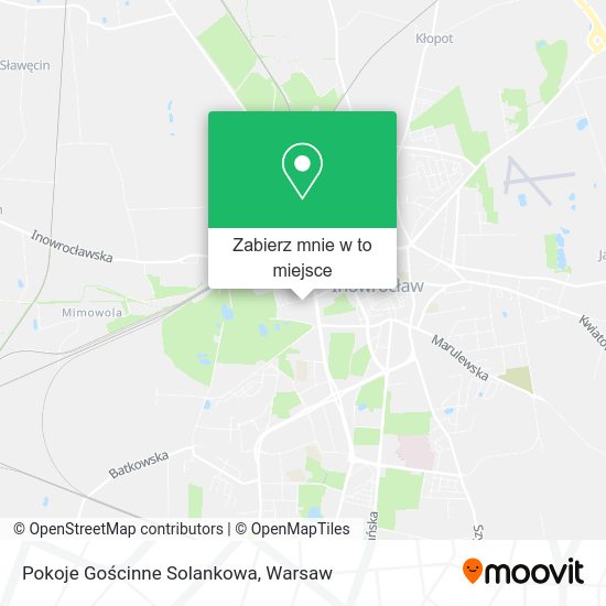 Mapa Pokoje Gościnne Solankowa