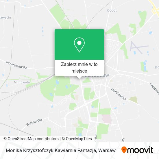 Mapa Monika Krzysztofczyk Kawiarnia Fantazja