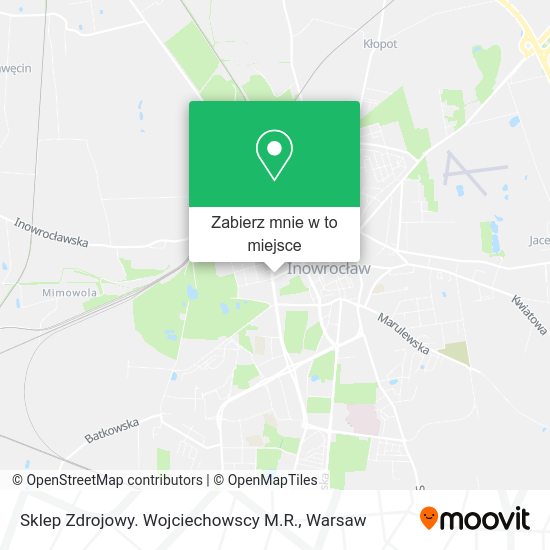 Mapa Sklep Zdrojowy. Wojciechowscy M.R.