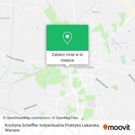 Mapa Krystyna Scheffler Indywidualna Praktyka Lekarska