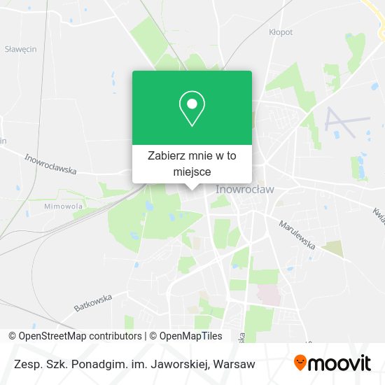 Mapa Zesp. Szk. Ponadgim. im. Jaworskiej