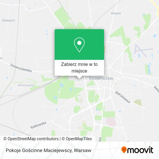 Mapa Pokoje Gościnne Maciejewscy