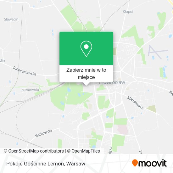 Mapa Pokoje Gościnne Lemon