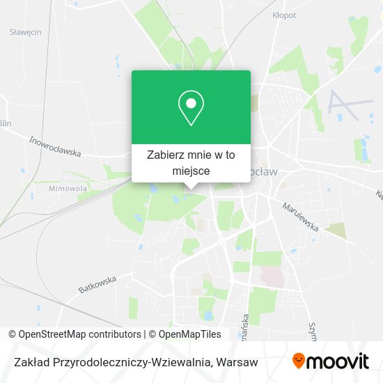 Mapa Zakład Przyrodoleczniczy-Wziewalnia