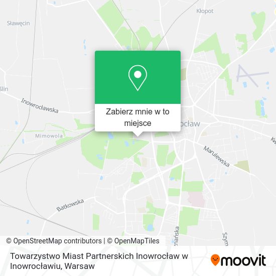 Mapa Towarzystwo Miast Partnerskich Inowrocław w Inowrocławiu