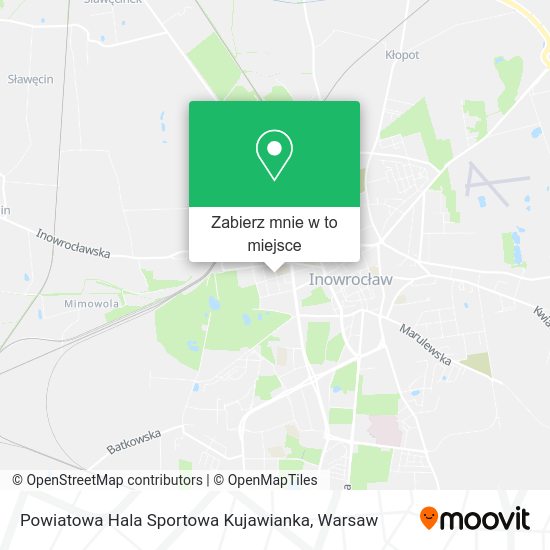 Mapa Powiatowa Hala Sportowa Kujawianka