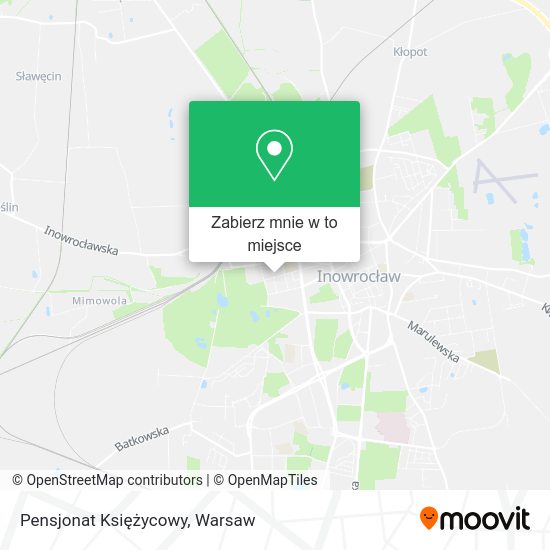 Mapa Pensjonat Księżycowy