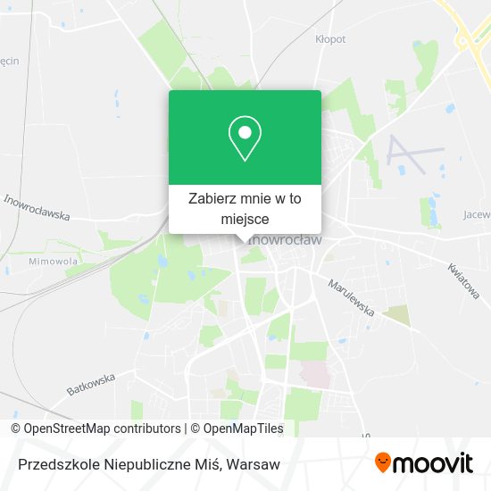 Mapa Przedszkole Niepubliczne Miś