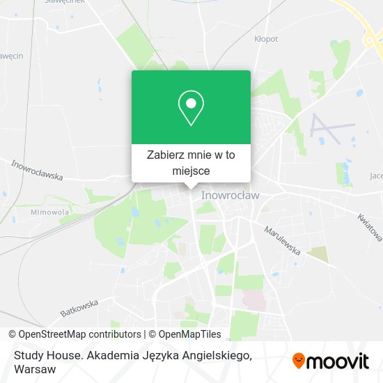 Mapa Study House. Akademia Języka Angielskiego