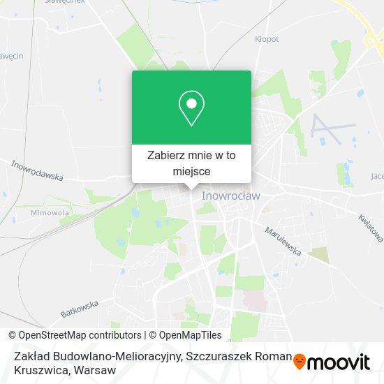 Mapa Zakład Budowlano-Melioracyjny, Szczuraszek Roman Kruszwica