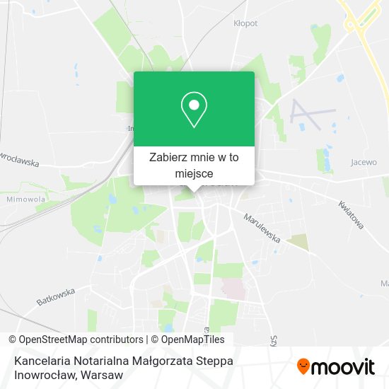 Mapa Kancelaria Notarialna Małgorzata Steppa Inowrocław