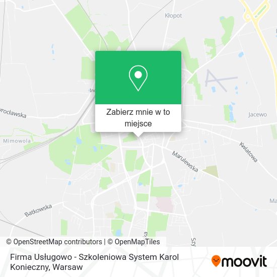 Mapa Firma Usługowo - Szkoleniowa System Karol Konieczny