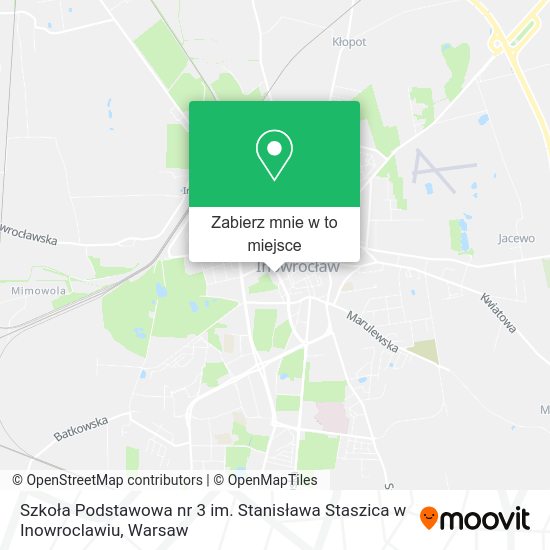 Mapa Szkoła Podstawowa nr 3 im. Stanisława Staszica w Inowroclawiu