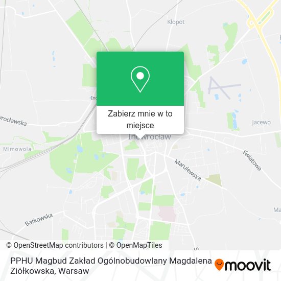 Mapa PPHU Magbud Zakład Ogólnobudowlany Magdalena Ziółkowska