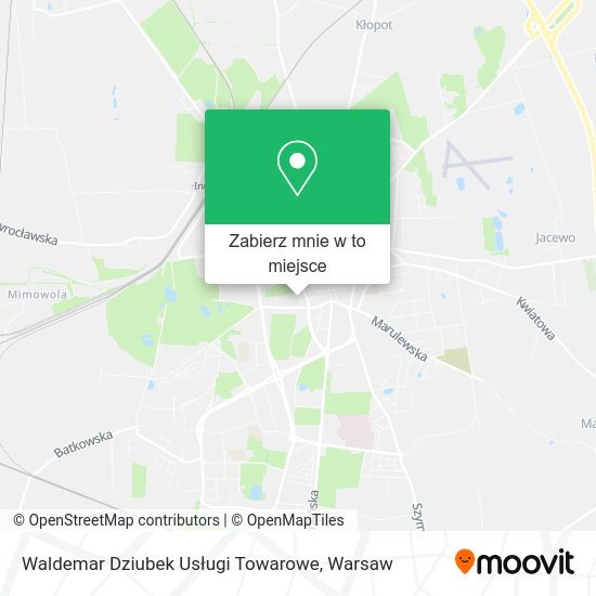 Mapa Waldemar Dziubek Usługi Towarowe