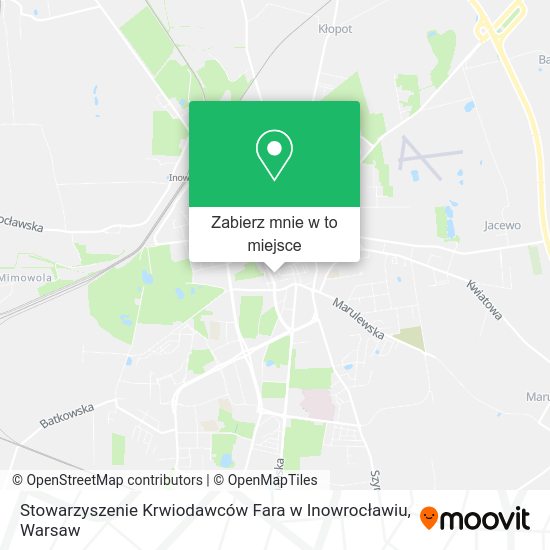 Mapa Stowarzyszenie Krwiodawców Fara w Inowrocławiu