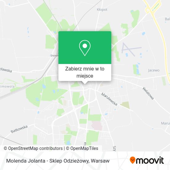 Mapa Molenda Jolanta - Sklep Odzieżowy