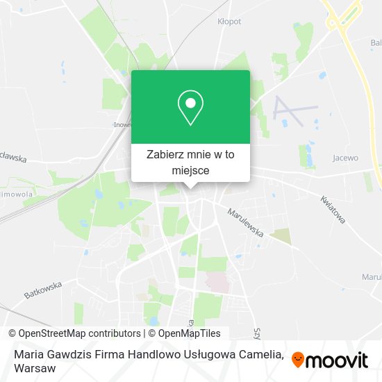 Mapa Maria Gawdzis Firma Handlowo Usługowa Camelia