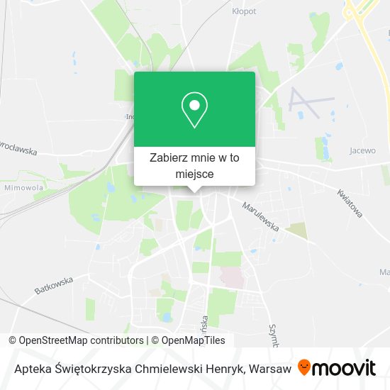 Mapa Apteka Świętokrzyska Chmielewski Henryk