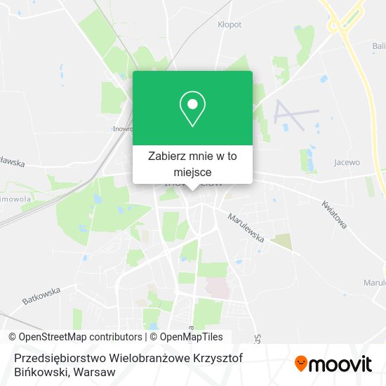 Mapa Przedsiębiorstwo Wielobranżowe Krzysztof Bińkowski