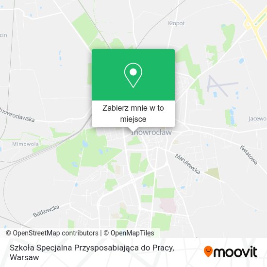 Mapa Szkoła Specjalna Przysposabiająca do Pracy