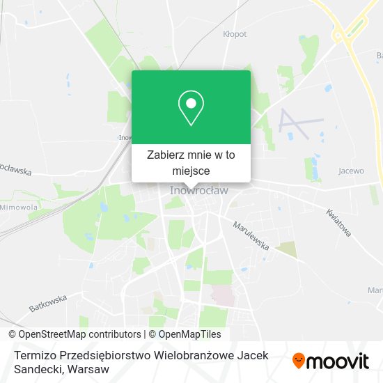 Mapa Termizo Przedsiębiorstwo Wielobranżowe Jacek Sandecki