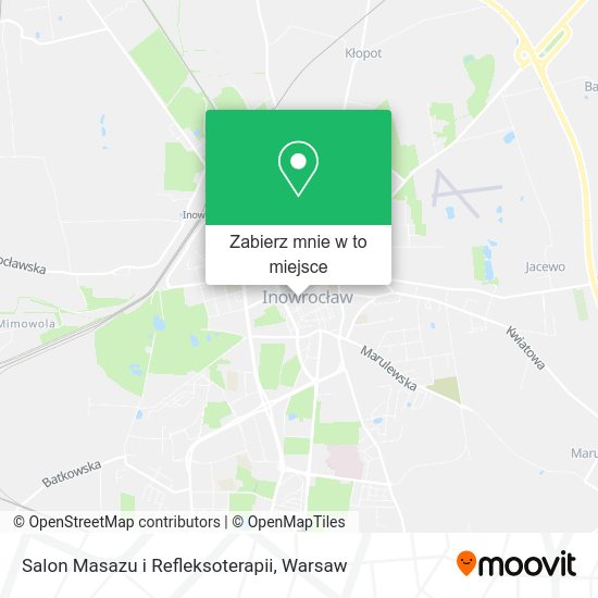 Mapa Salon Masazu i Refleksoterapii