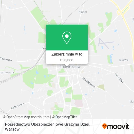 Mapa Pośrednictwo Ubezpieczeniowe Grażyna Dzieł