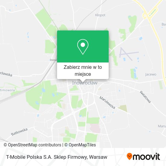 Mapa T-Mobile Polska S.A. Sklep Firmowy